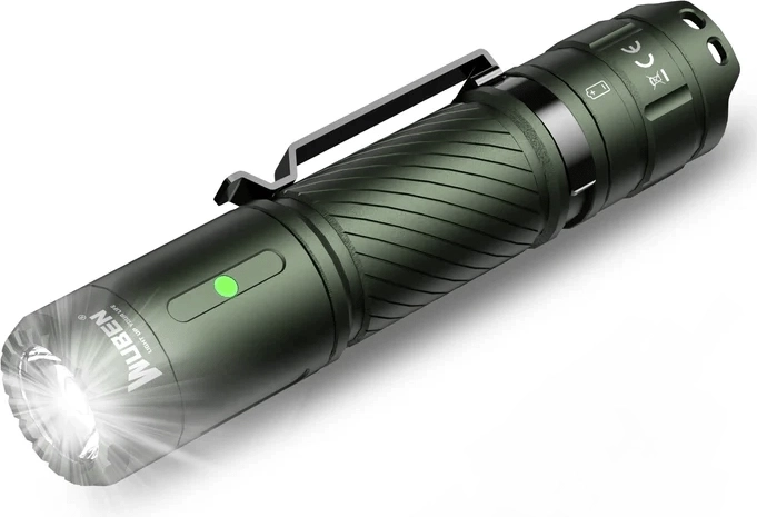 Zaklamp Wuben C3 Army Green 1200 lm, groen