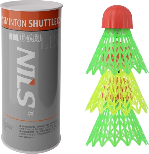Crossmintonballen met LED NILS NBL6593 – 3 stuks