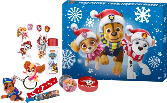 Adventskalender met cosmetica voor kinderen Paw Patrol