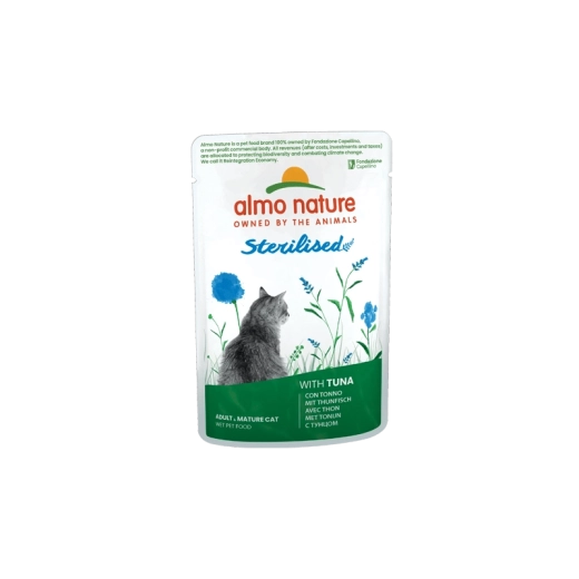 Almo Nature Holistic Sterilized Cat zakje met tonijn 70 g