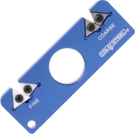 Draagbare 2-in-1 zakslijper van aluminium, blauw