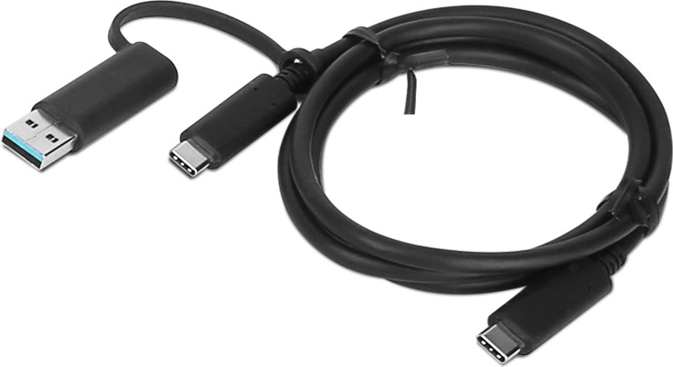 Lenovo hybride USB‑C‑kabel met USB‑A‑adapter 1 m