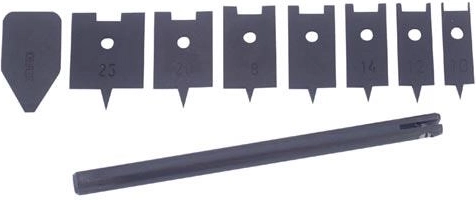 Set vlakke houtboren 10–25 mm, 9-delig