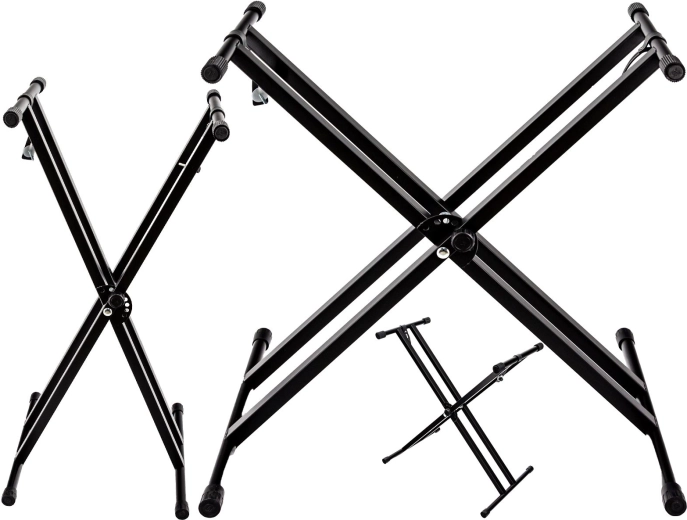 Dubbele verstelbare X-standaard voor keyboards uit de MK-serie