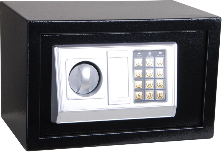 Digitale kluis 31 × 20 × 20 cm met pincode en noodsleutel