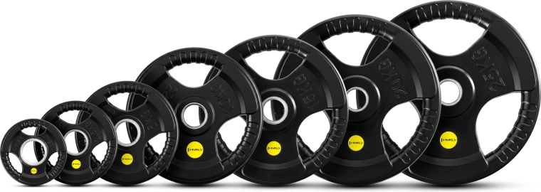Olympische rubber gecoate halterschijf HMS TOK Pro 5 kg