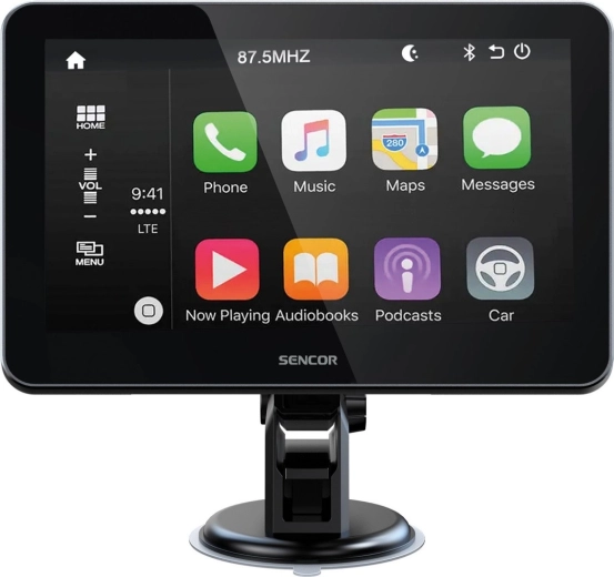 Sencor SCT M750BWT autodisplay met draadloze Apple CarPlay en Android Auto en achteruitrijcamera