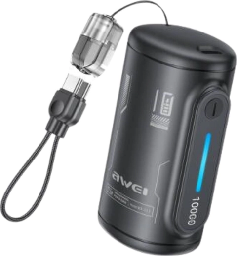 Awei WP-117 powerbank 10 000 mAh 22,5 W, 2× USB-C - 1 stuk