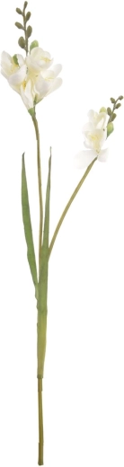 Kunstbloem Freesia wit 54 cm