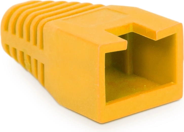 Rode rubberen knikbescherming voor kabel voor 8P8C-connector - 1 stuk