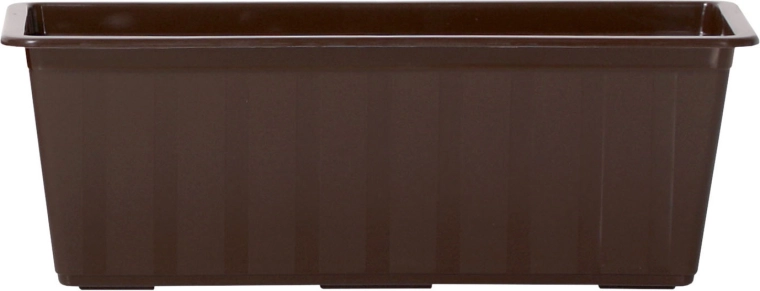 Kunststof balkonbak 100 cm bruin