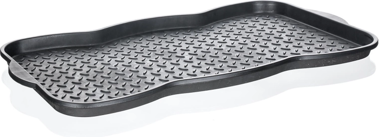 Druppelschaal voor schoenen 75 × 38 cm kunststof zwart gevormd BRILANZ