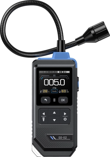 Fnirsi GD-02 detector voor brandbare gassen met kleurrijk IPS-display