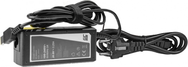 Green Cell Pro-voedingsadapter 65W 20V 3,25A voor Lenovo met Slim Tip-connector