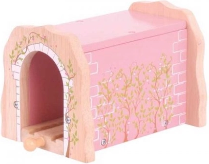 Roze houten spoortunnel BIGJIGS RAIL