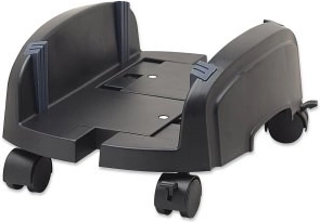 mobiele standaard voor computersysteemkast, verstelbaar 155–255 mm, zwart