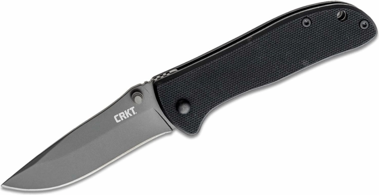 CRKT Drifter Black zakmes 7,3 cm G10, grijs/zwart