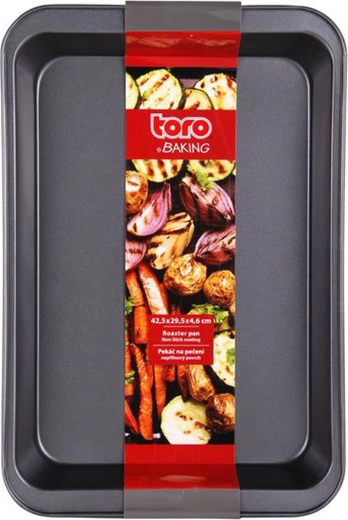 Toro braadslede van koolstofstaal met antiaanbaklaag 42 × 29 × 5,5 cm