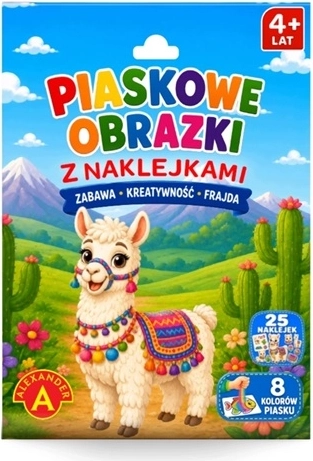 Creatieve set zandplaatjes alpaca