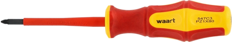 Geïsoleerde kruiskopschroevendraaier PZ1 80 mm