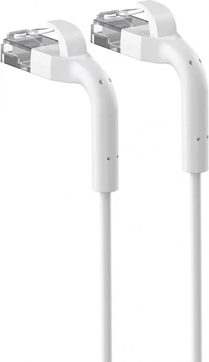 Patchcord Extralink Cat.6A U/FTP 1 Gbps koper netwerk kabel buigzaam 0,5 m wit