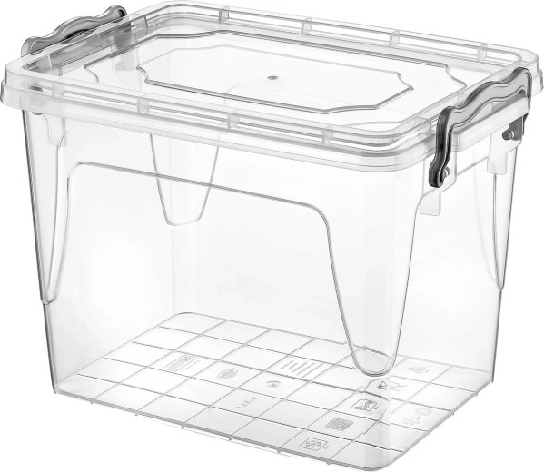 Kunststof voedseldoos 2,7 l met klipsluiting deksel