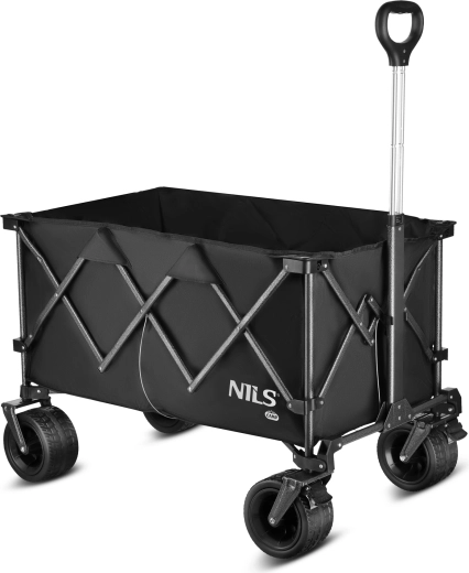 Opvouwbare XXL kampeerwagen NILS Camp, zwart