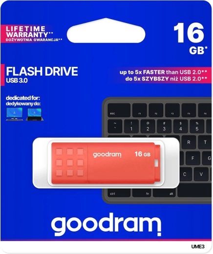 USB-flashdrive GOODRAM UME3 16 GB USB 3.0 oranje