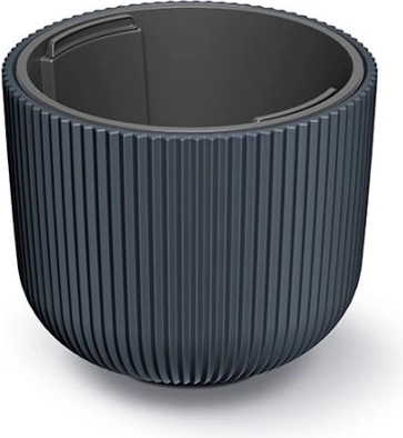 Bloempot met inzet MILLY 24 cm, antraciet