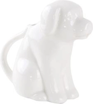Keramische melkkan in de vorm van een hond 12,5 × 7 × 11,8 cm