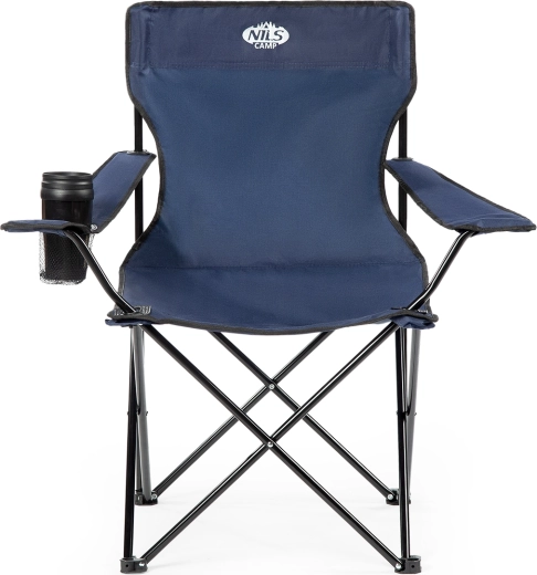 Opvouwbare campingstoel NILS Camp, blauw