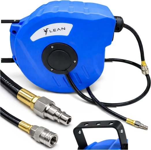 Automatische haspel voor persluchtslang 10 m, 8×12 mm, 24 bar