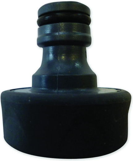 Schroefkoppeling voor tuinslang 3/4" met schroefdraad, oranje-zwart