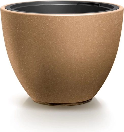 Bloempot met inzet HEOS Eco Wood, diameter 56,9 cm, kleur Naturo Eco
