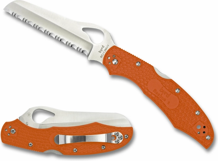 Reddingszakmes BYRD Cara Cara 2 Rescue, oranje FRN, 10 cm