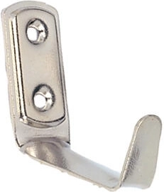 Middelhaken nikkel 41 × 48 mm, verpakking 20 stuks