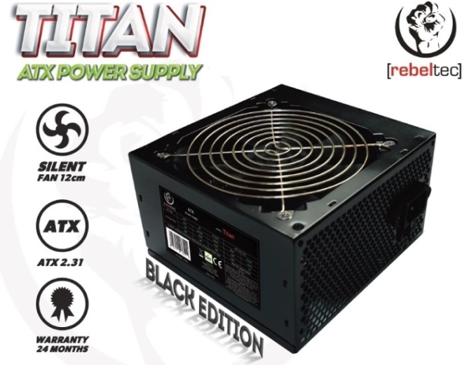 Universele computervoeding ATX 2.31 REBELTEC Titan 450W