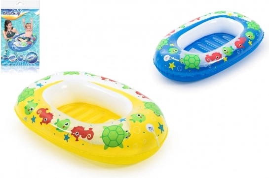 Opblaasbare kinderboot/raft 102x69 cm, 2 kleuren, in zak, 3-6 jaar