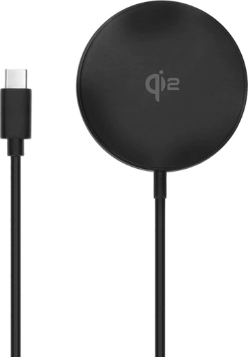 Solight magnetische draadloze Qi2-lader van 15 W met USB-C, compatibel met MagSafe