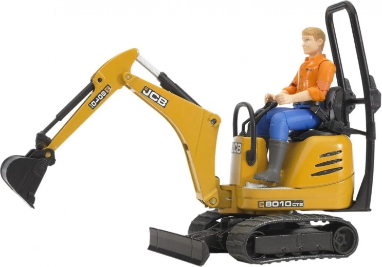 Bruder micrograafmachine JCB 8010 CTS met figuur