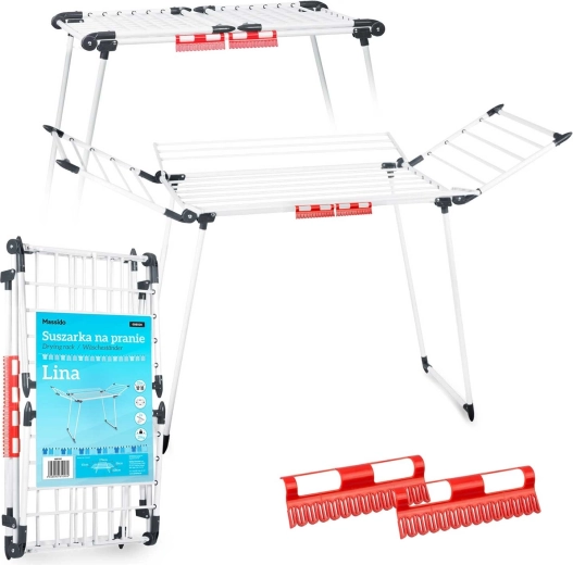 Opvouwbaar staand wasrek MASSIDO Lina 22 m