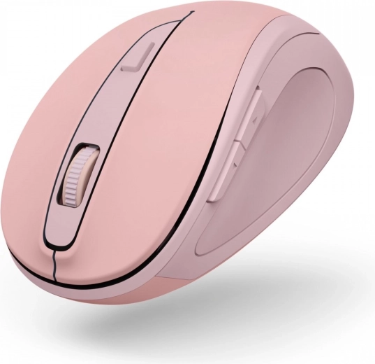 Roze draadloze optische muis met stille klik