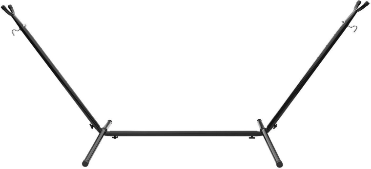 Metalen standaard voor een tuin-hangmat