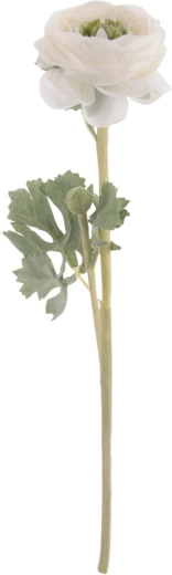 Kunstbloem ranonkel (ranunculus) wit 37 cm
