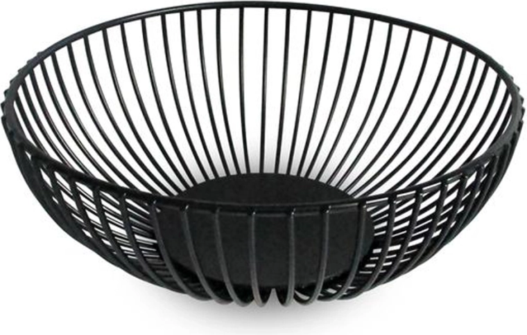 Kitchisimo draadmand voor fruit zwart 18 cm