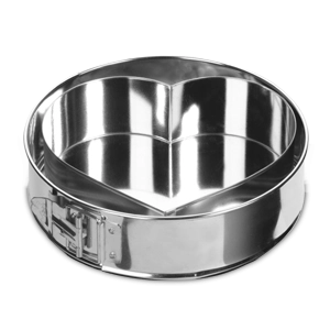 Taartvorm 24 cm met uitneembare bodem en hartvormige inzet