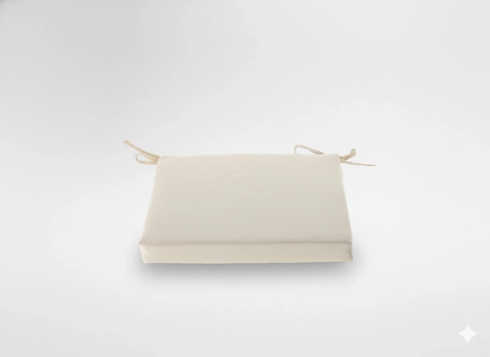 Stoelkussen 40 × 40 × 5 cm beige