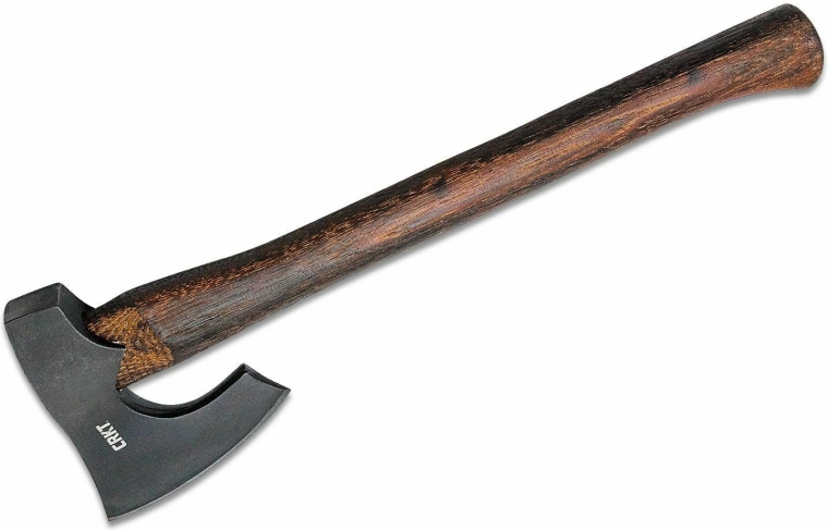 CRKT Freyr bijl 820 g van koolstofstaal met houten handvat