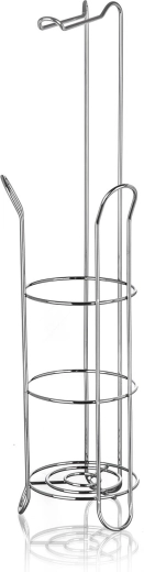 Toiletpapierstandaard met houder, chroom, 60 cm