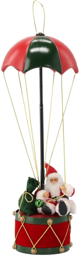 Kerstdecoratie van de Kerstman met parachute, 60 cm